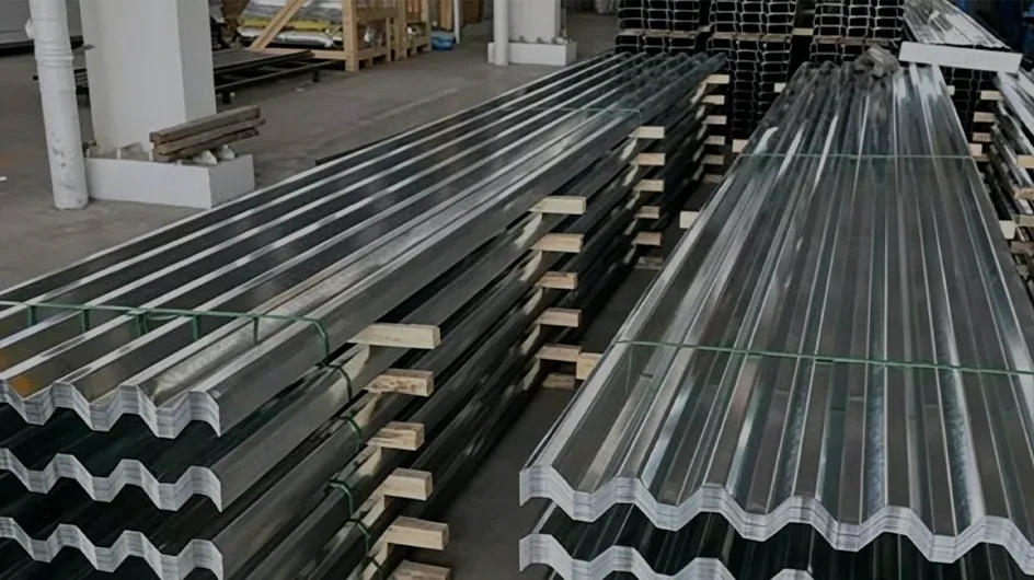 Raw material for gray-white corrugated sheet production