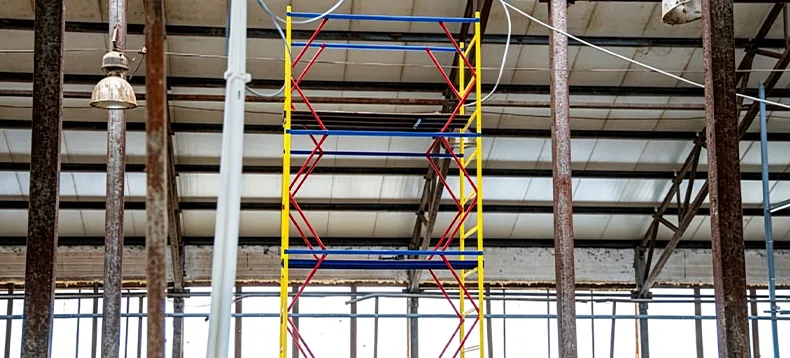 columns, trusses, and handrails